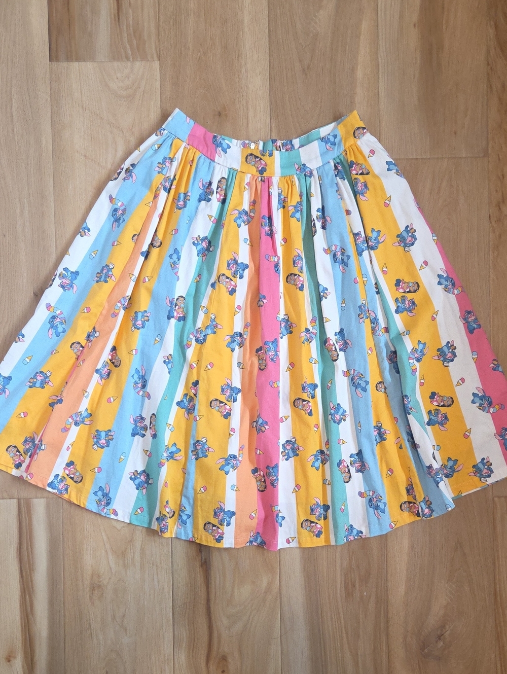 RARE disney Lilo & Stitch Midi Skirt Sz S
